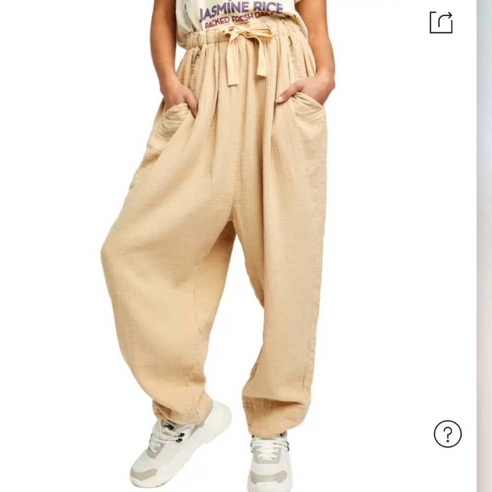 NWOT FREE PEOPLE
Women's Essential Double-cloth Harem Pants